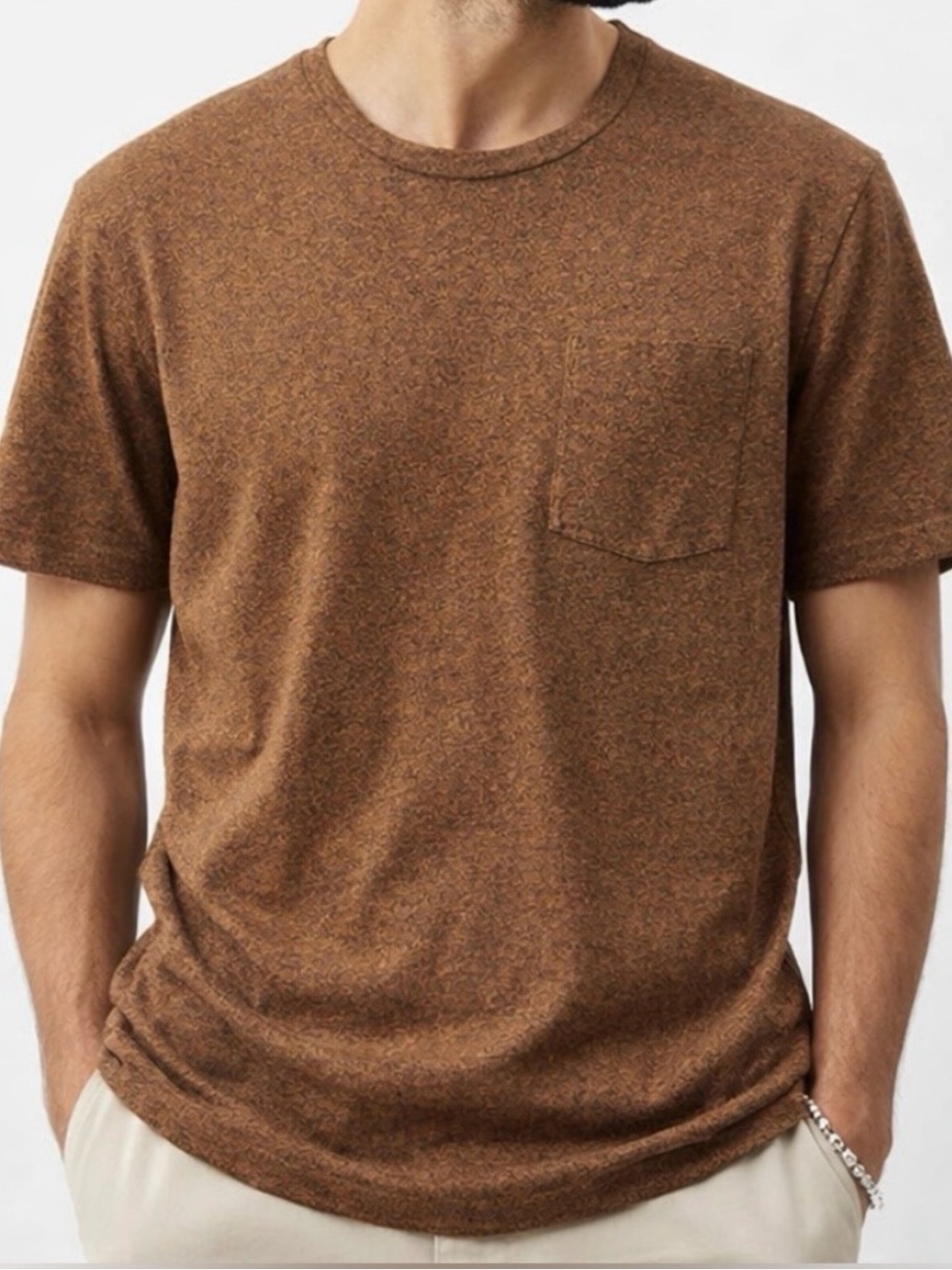 COS Heathered Pocket T-Shirt Short Sleeve Crewneck Tee Casual Athleisure Men’s S